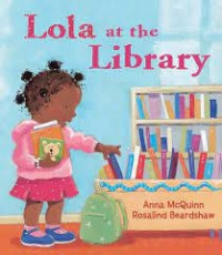Image of Lola at the library