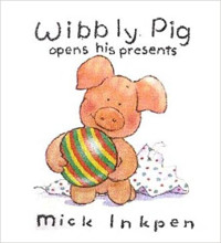 Image of Wibbly Pig opens his presents