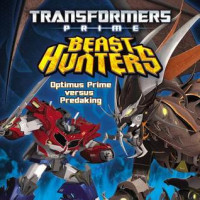 Image of Optimus Prime versus Predaking