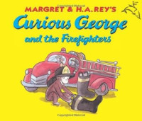 Image of Curious George and the firefighters