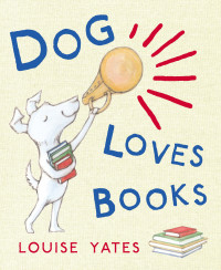 Image of Dog loves books