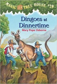 Image of Dingoes at dinnertime